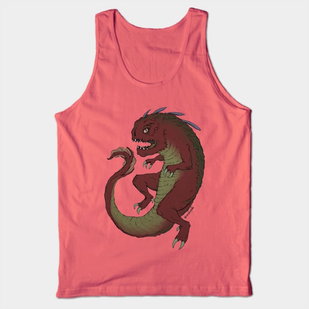 Amphibious dragon Tank Top by archvinde